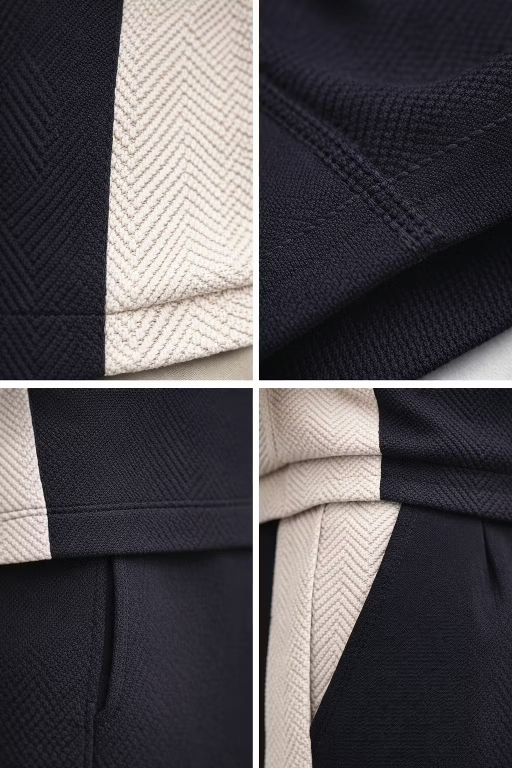The Riviera Panel Knit Short Set