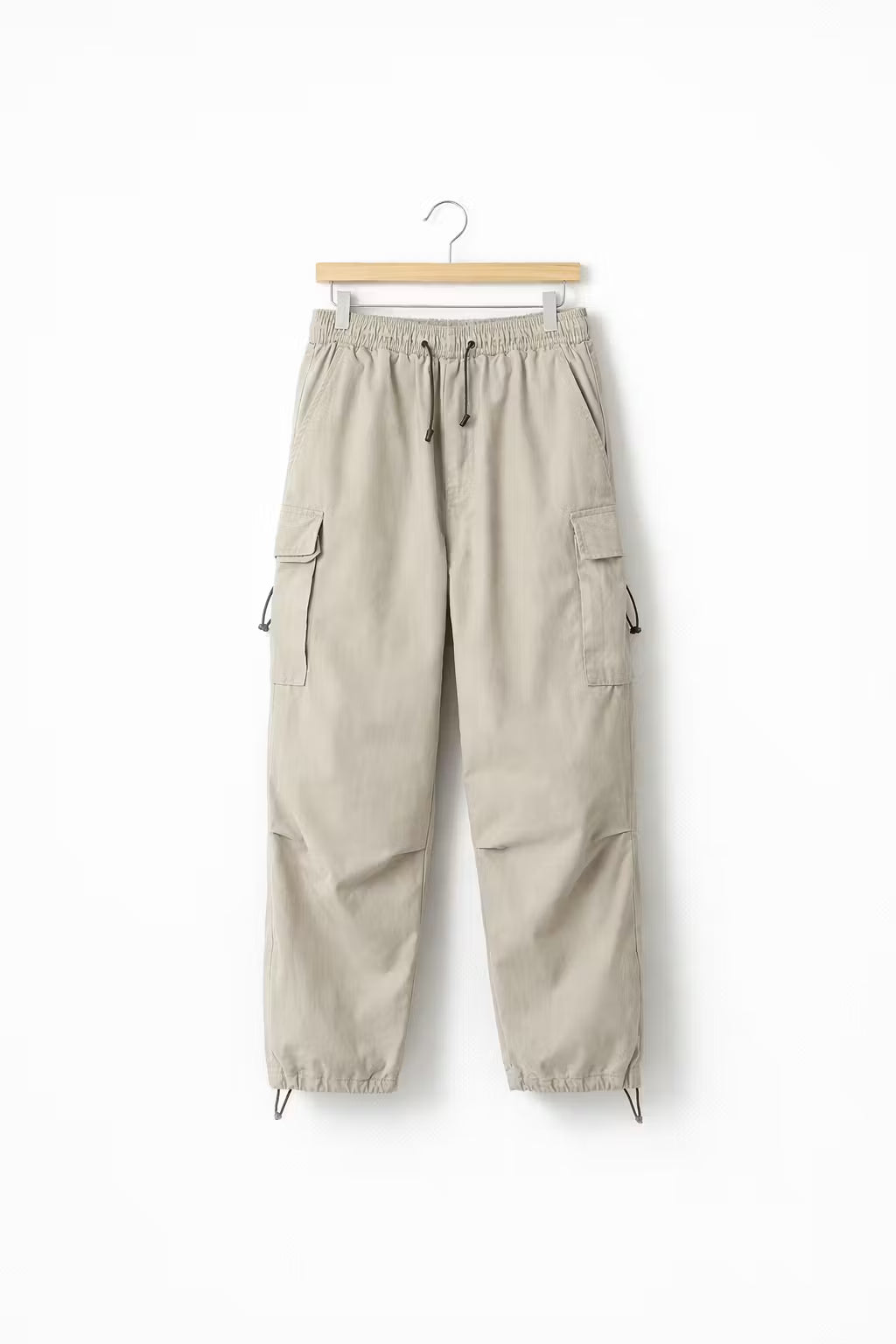 Utility Wide-Leg Cargo Trousers