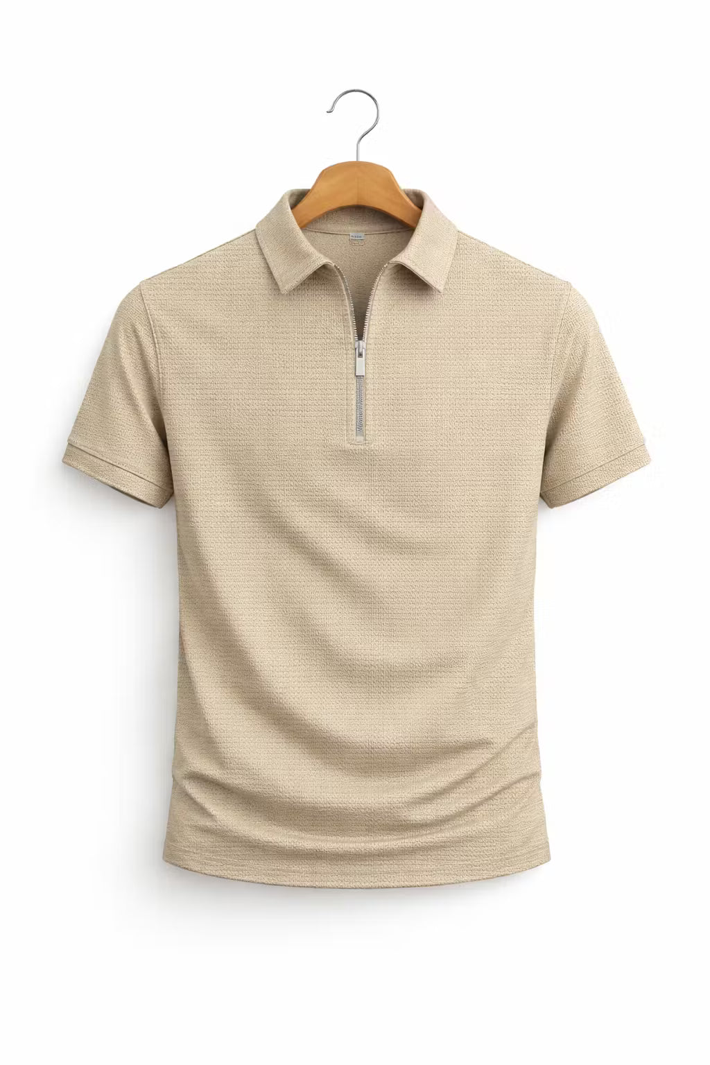 Easton Textured Zip Polo