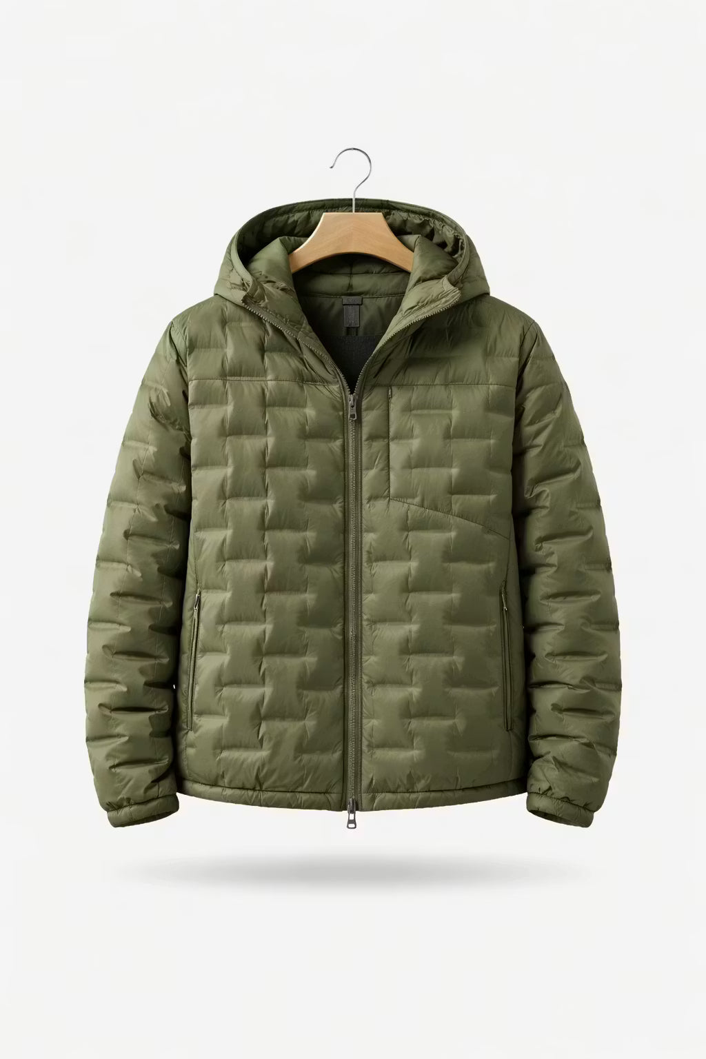 Midnight Alpine Quilted Hooded Jacket