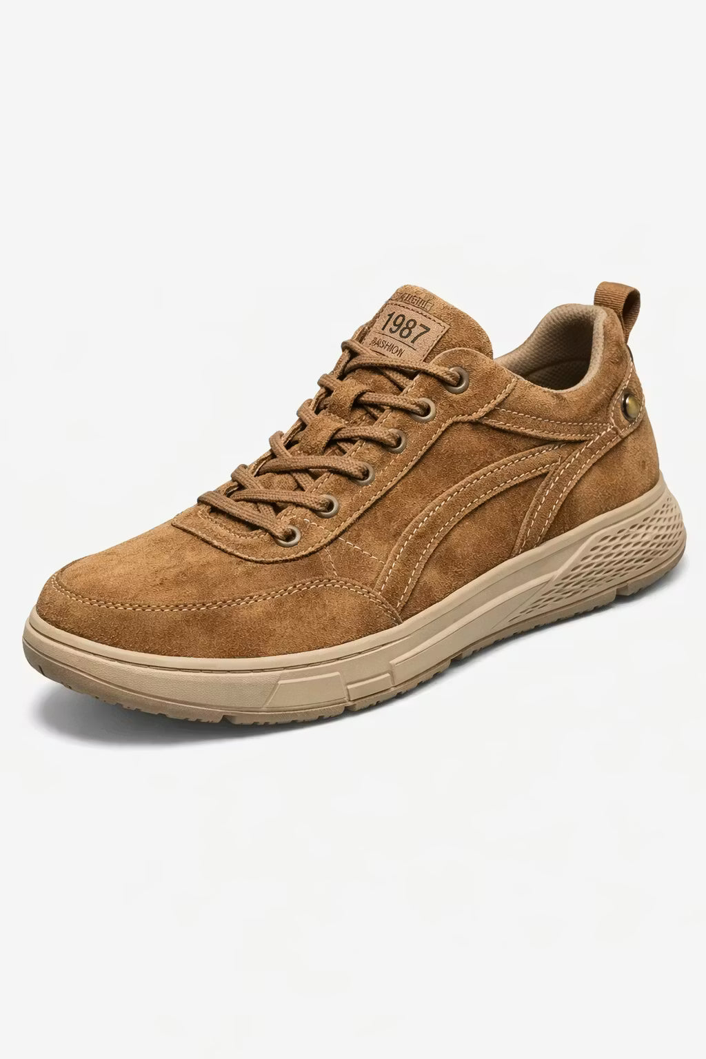 Heritage Suede Panel Lace-Up Sneakers