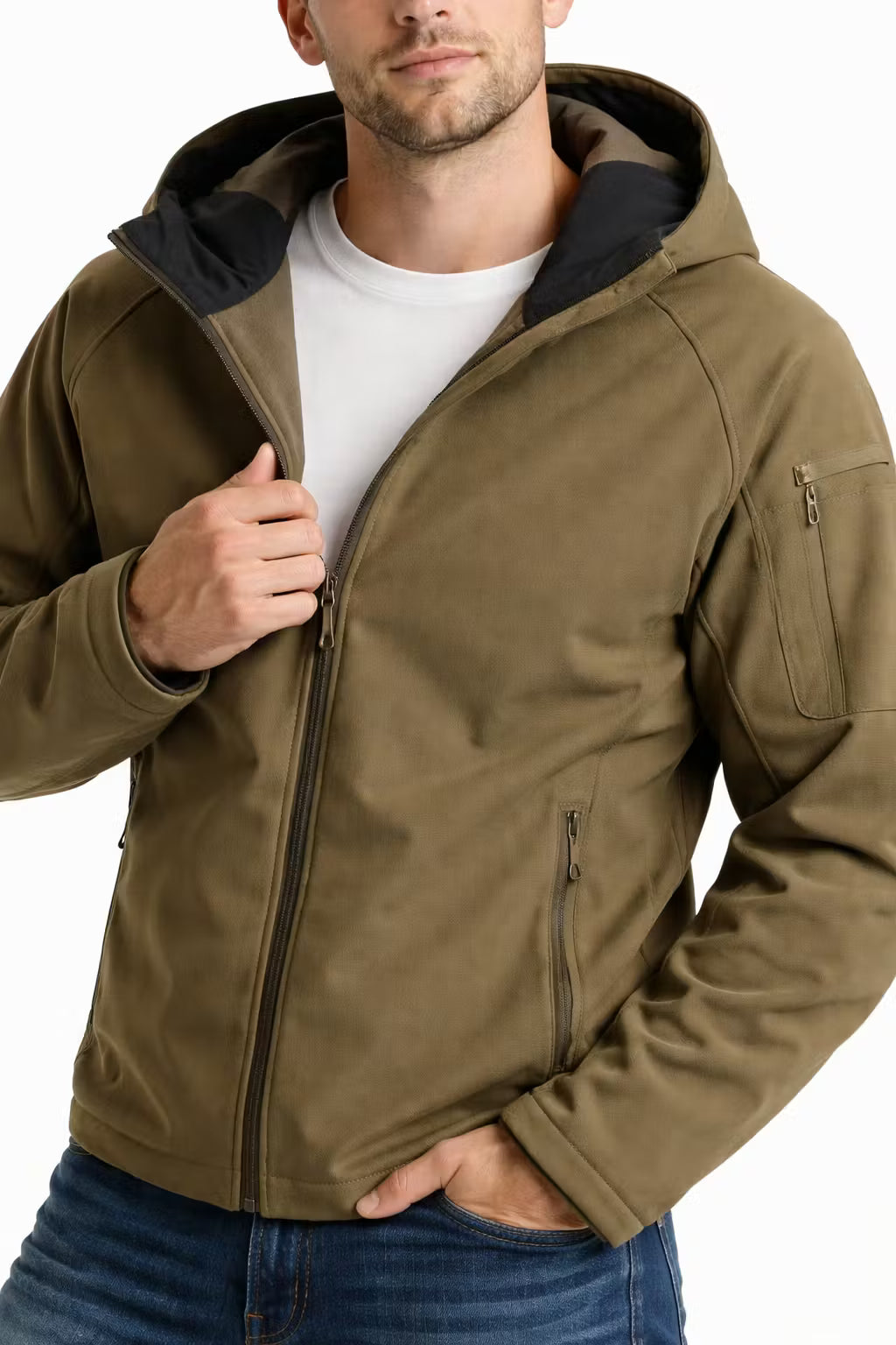 Fleece-lined Softshell Windbreaker