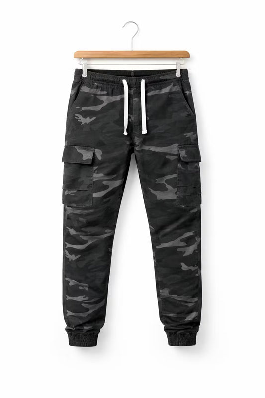Camouflage cargo joggingbroek