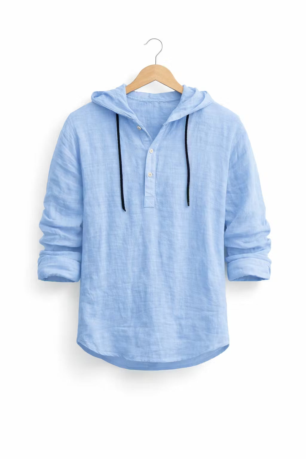Hooded Henley Shirt