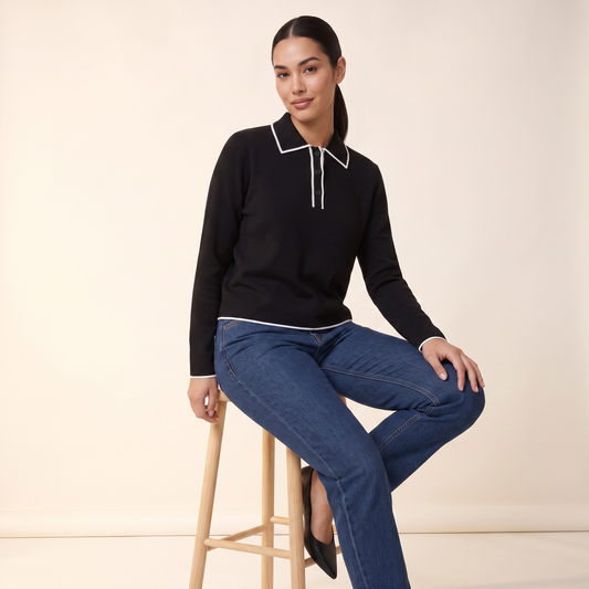 Eris polotop met contrasterende bies