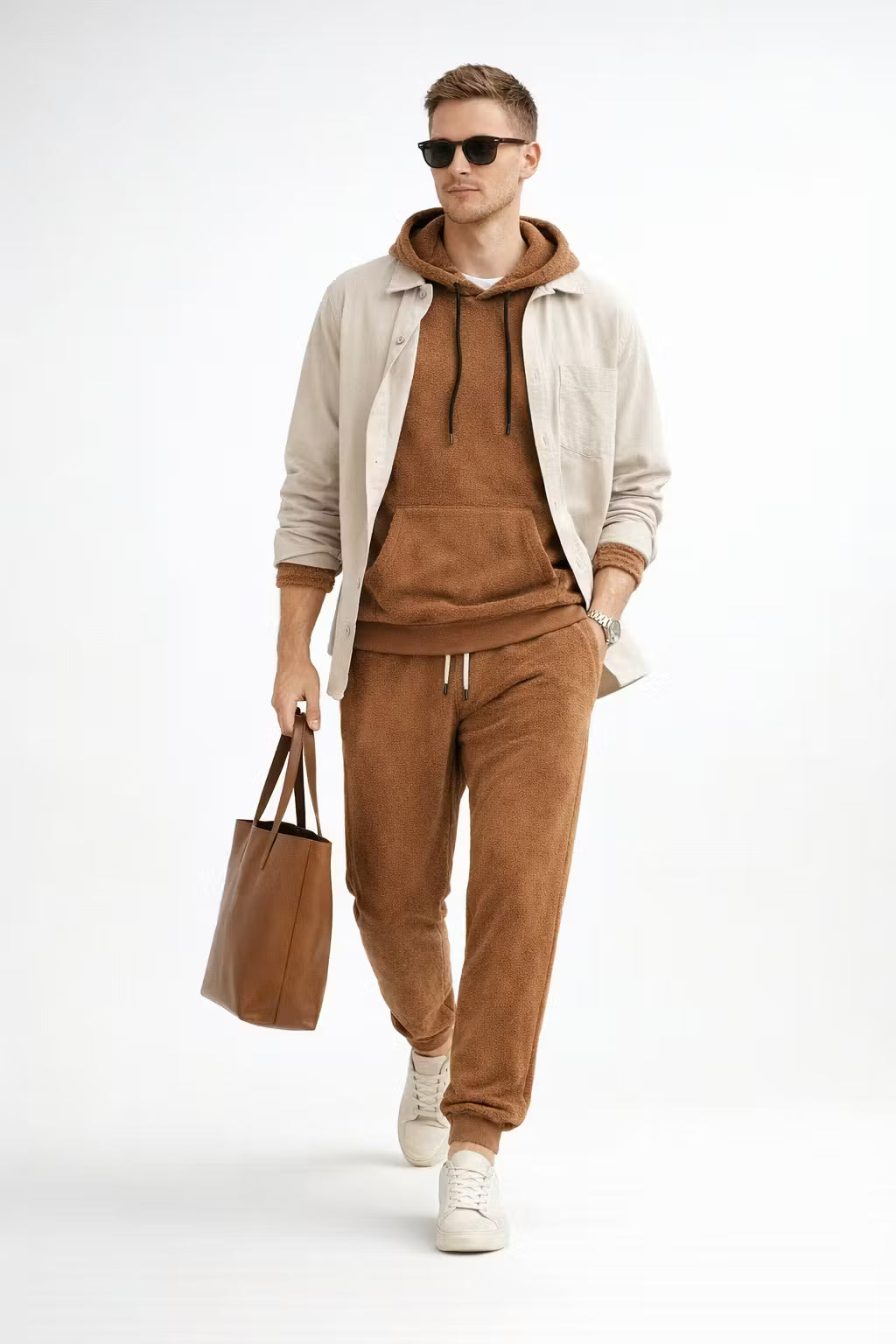 Plush Fleece Hoodie and Jogger Set