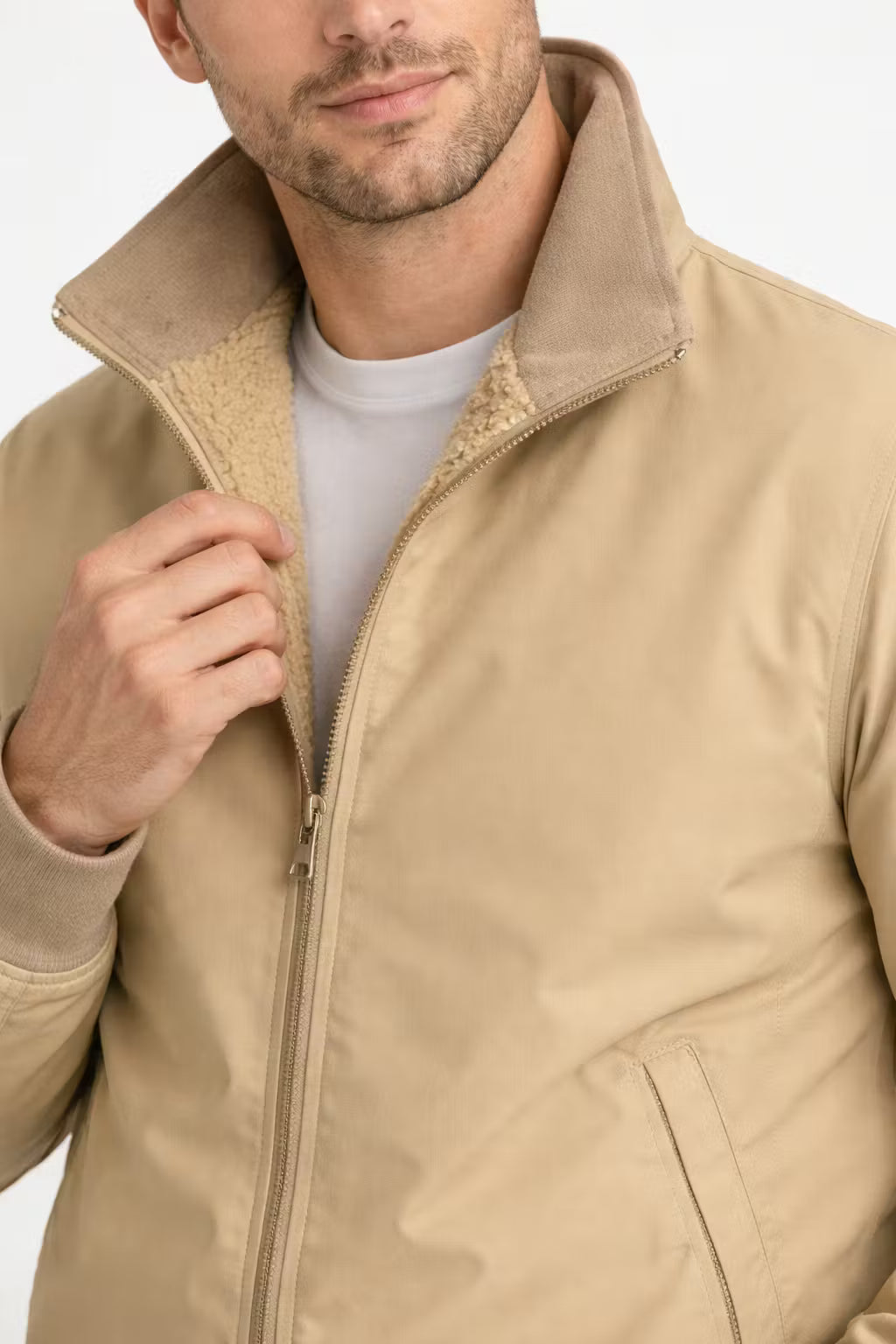 Northline Sherpa-Lined Zip Jacket