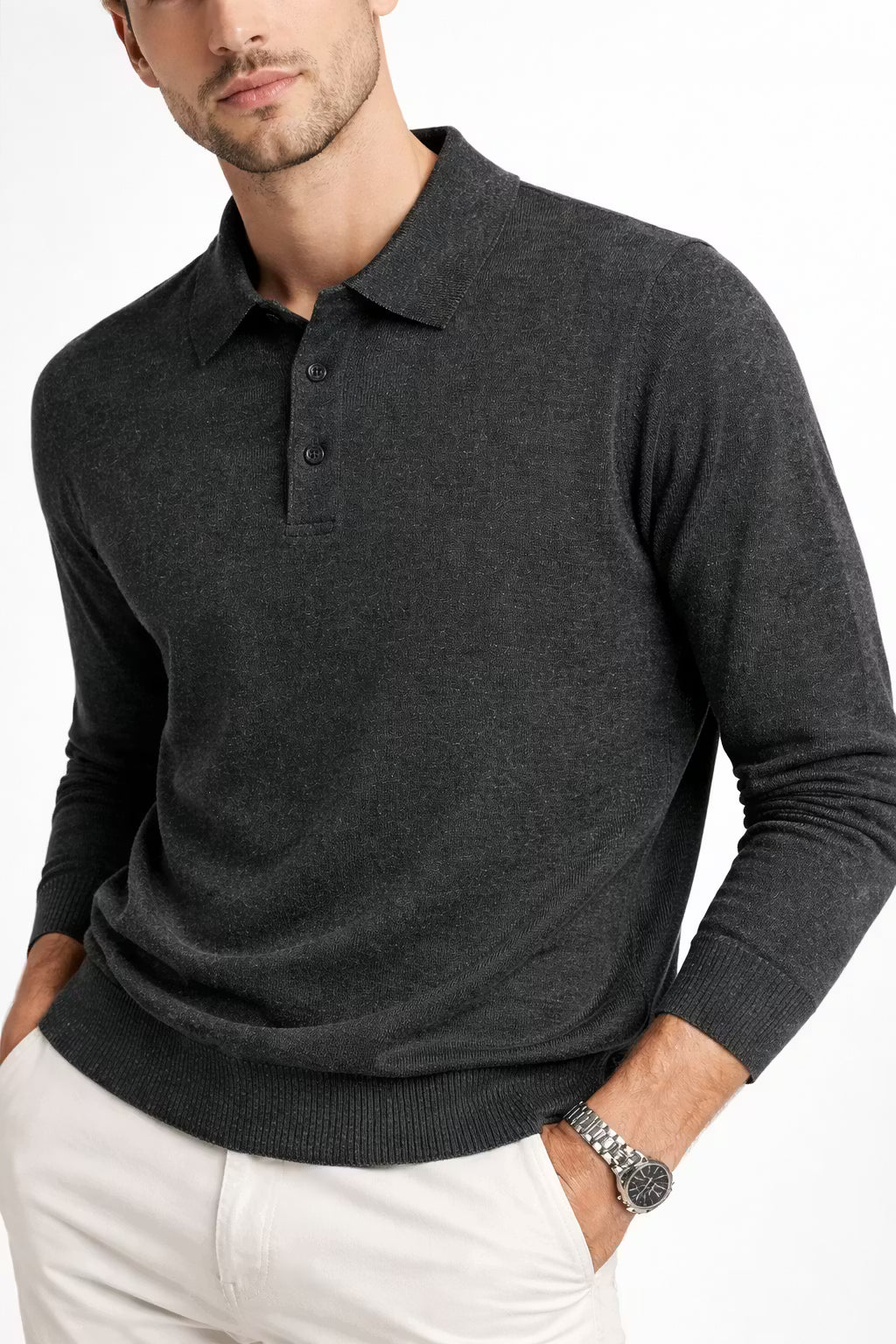 Montclair Knit Polo Sweater