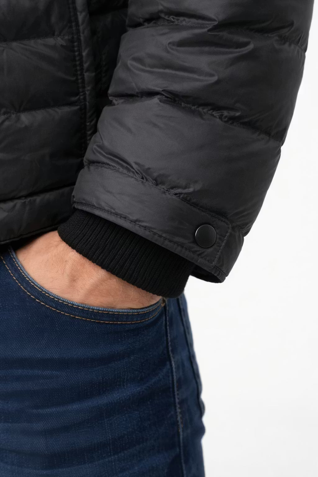 Midnight Alpine Quilted Hooded Jacket