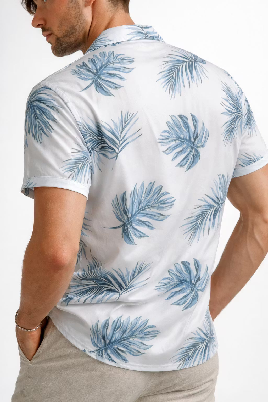 Palm Print Resort Shirt