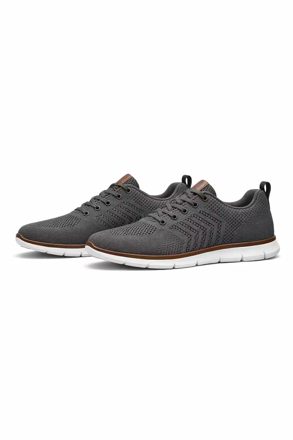 KnitFlow Lace-Up Everyday Sneakers