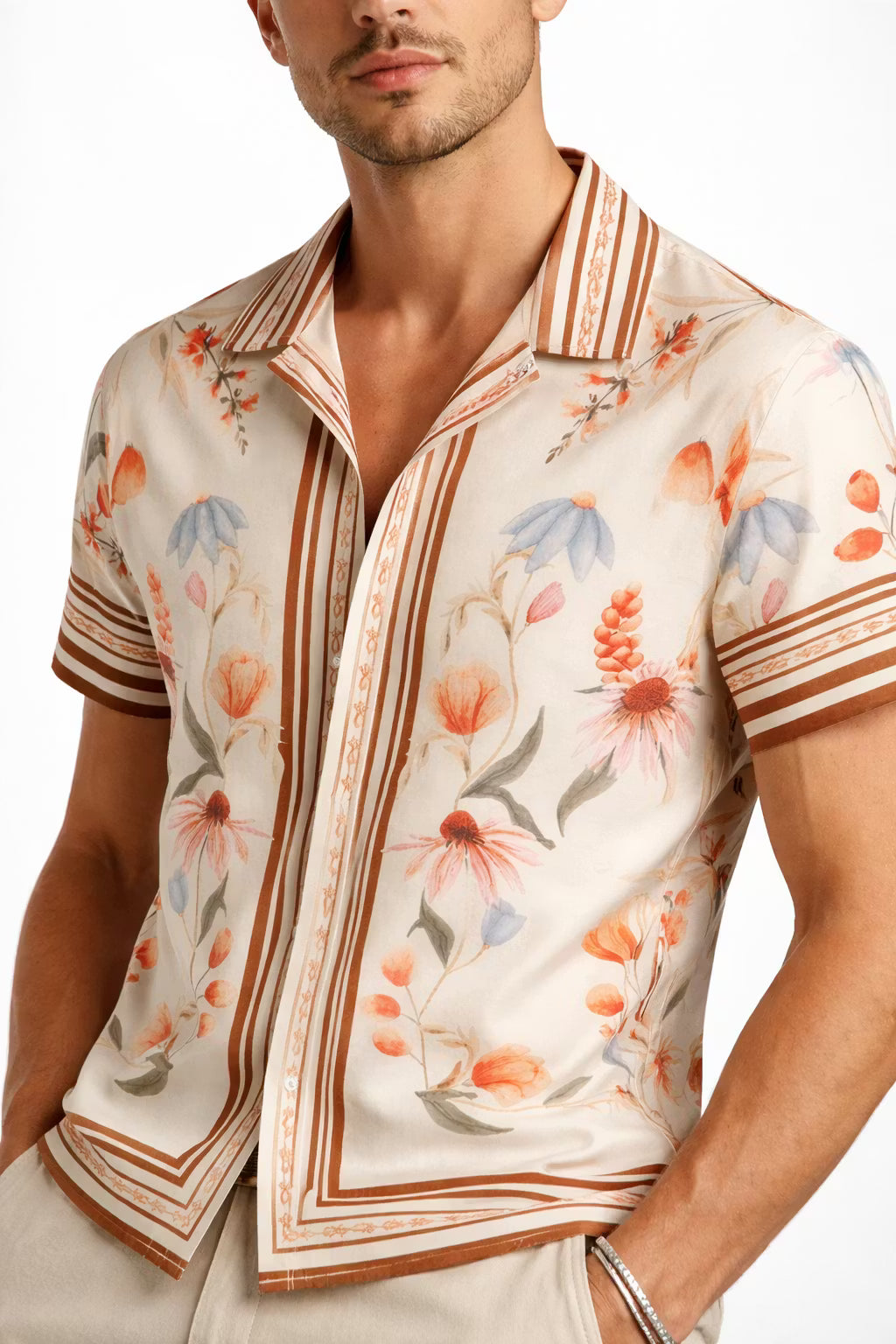 Garden Line Lyocell Button Shirt