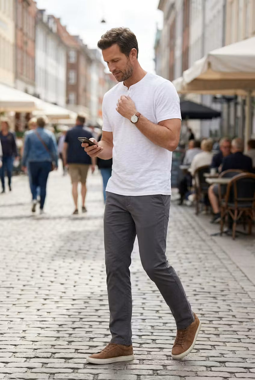 Camiseta henley Crestwood