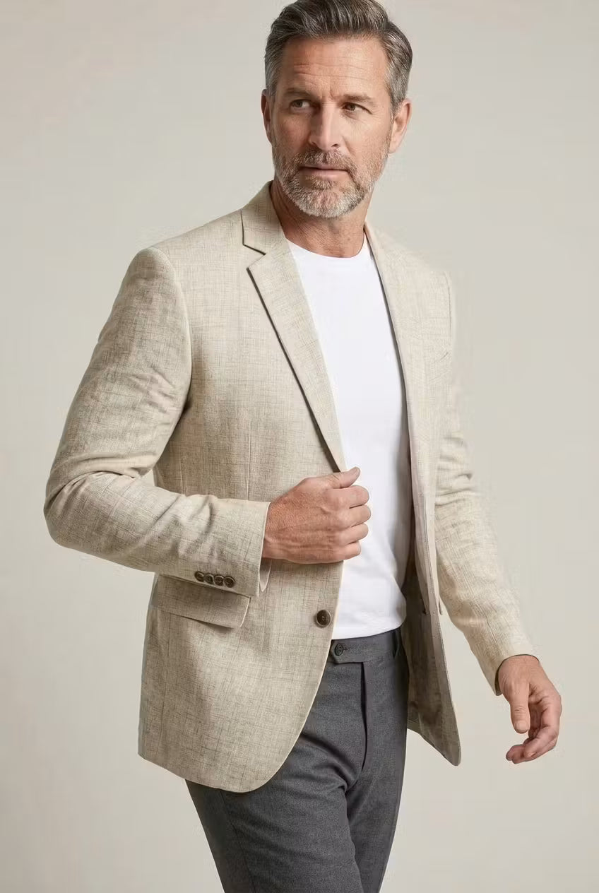 Men’s Woven Blazer Jacket