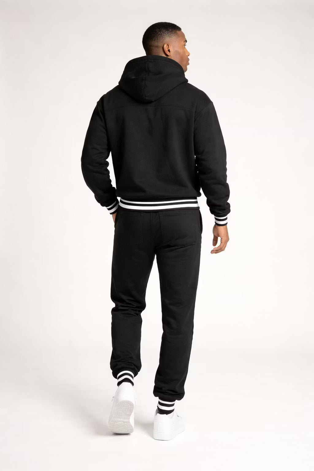Structured Hoodie and Jogger Trousers Set