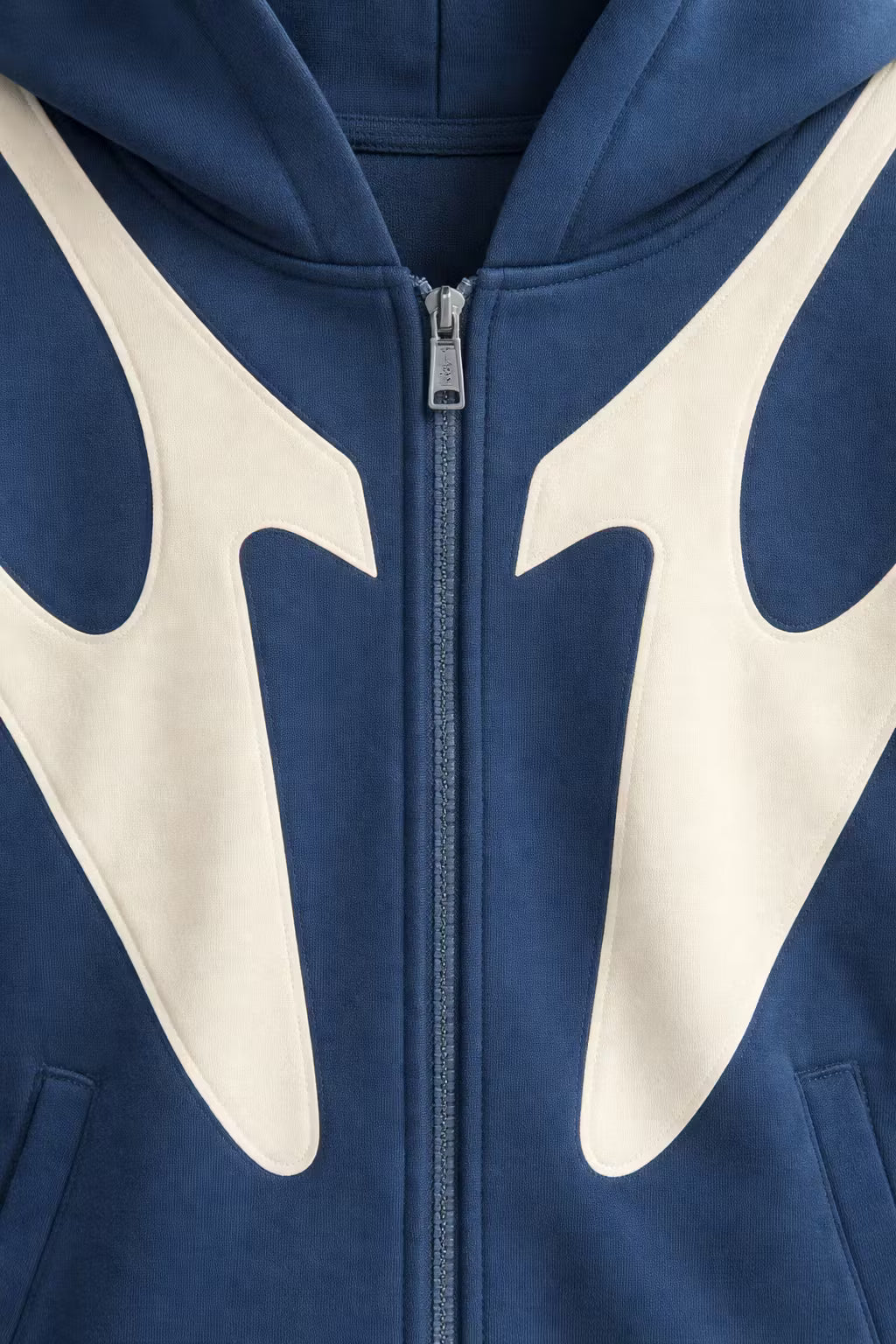 Contrast Panel Streetwear Zip Hoodie