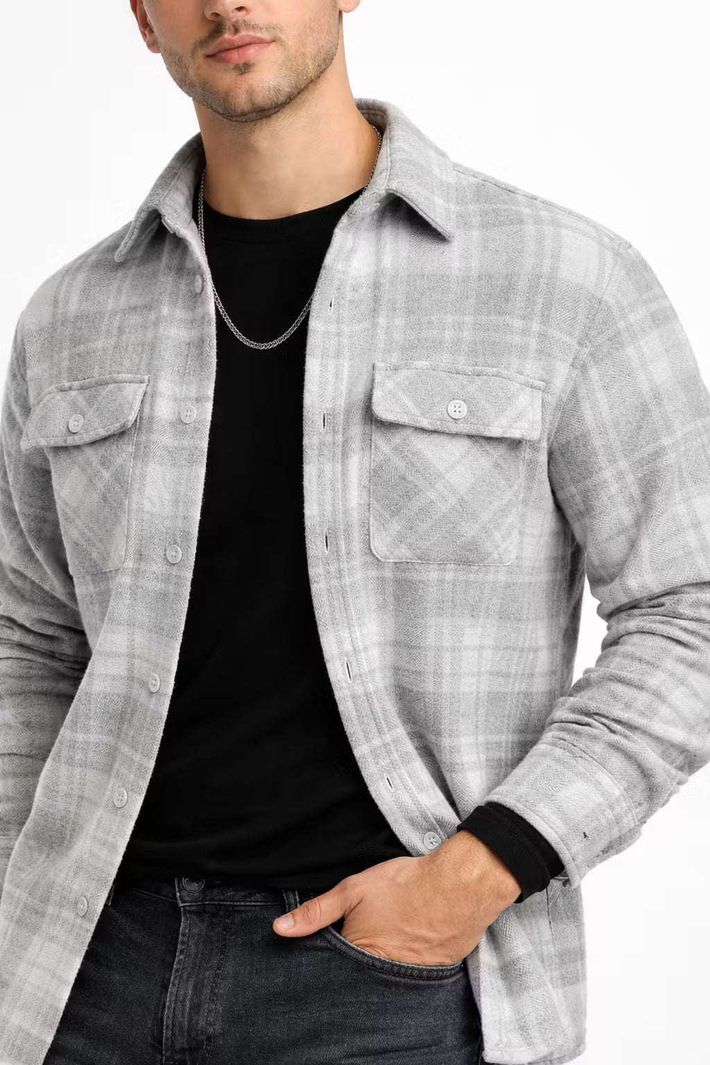 Northline Plaid Overshirt Jacket