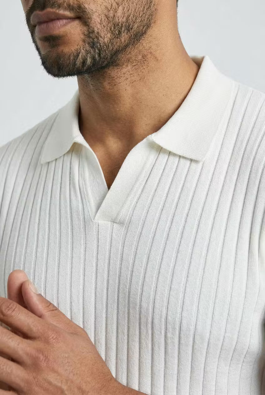 Harbour Line Ribbed Knit Polo