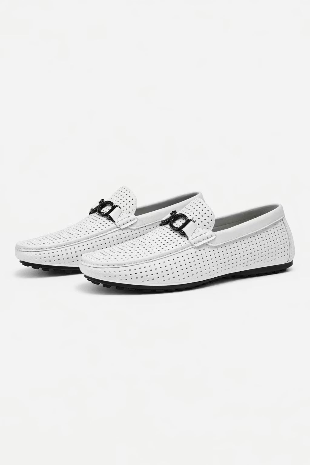 Perforated Bit Detail Driving Loafers