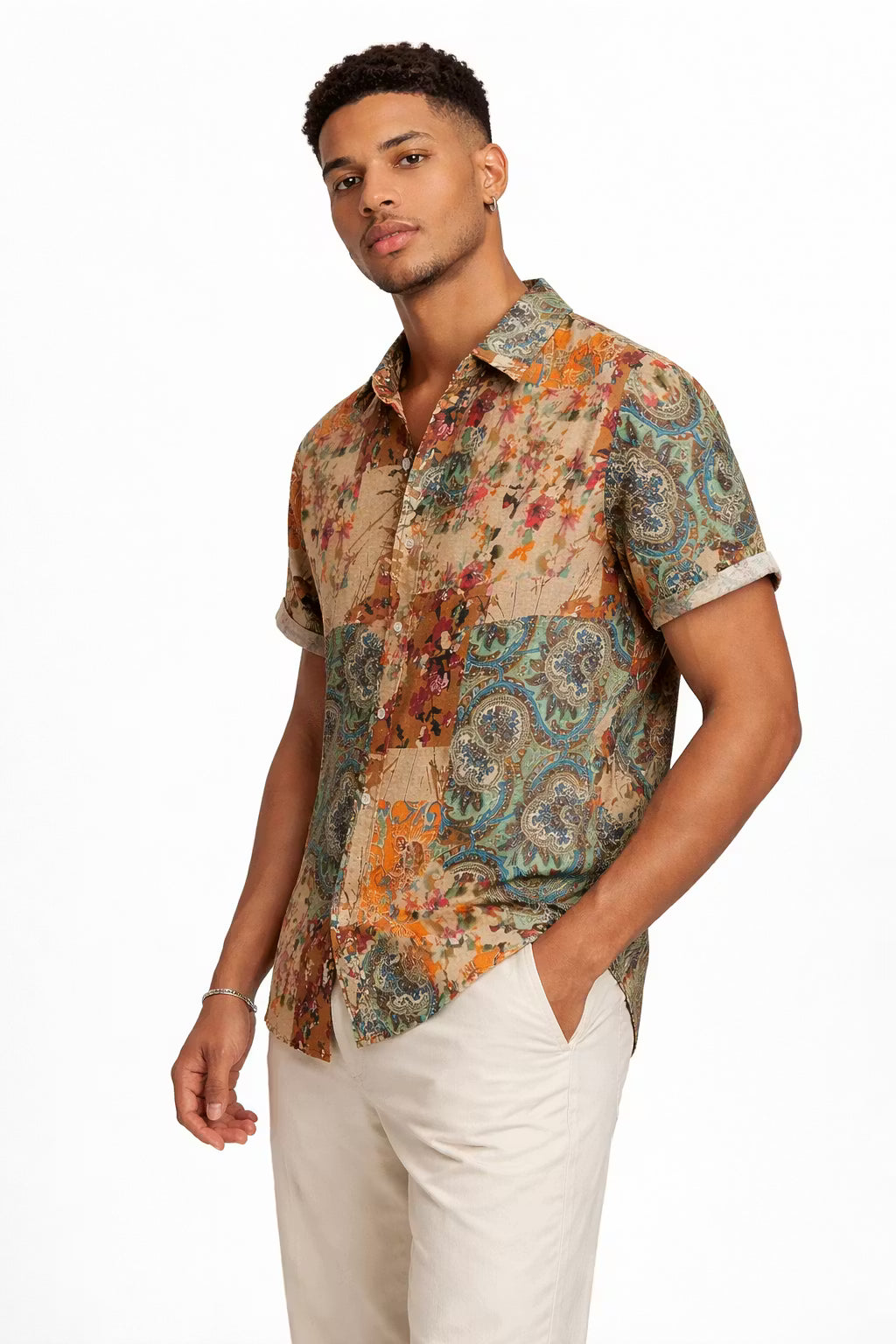 Nomad Patch Lyocell Print Shirt