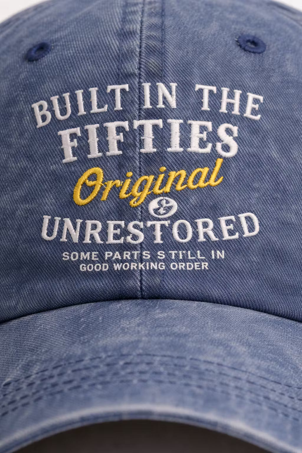 Heritage Fifties Embroidered Denim Cap