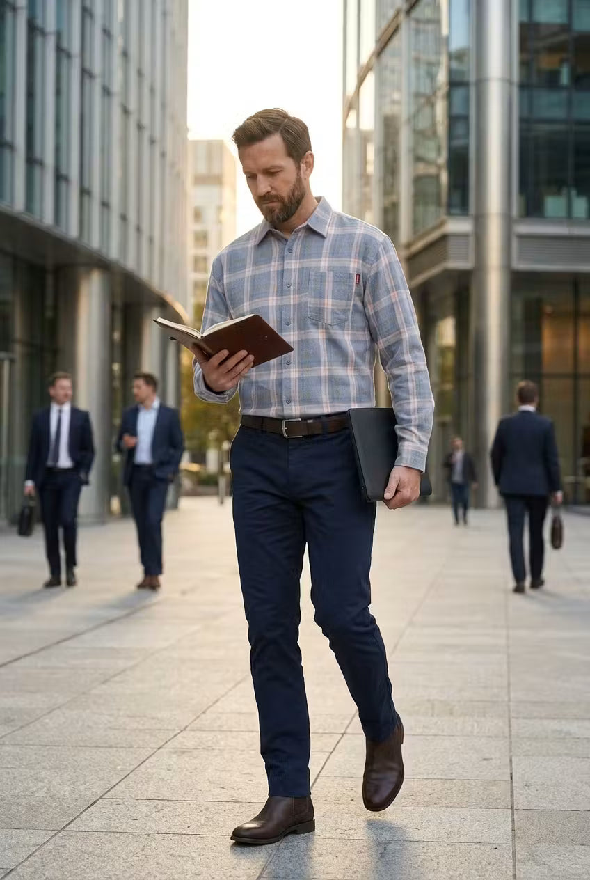Cedar Plaid Button-Up Shirt