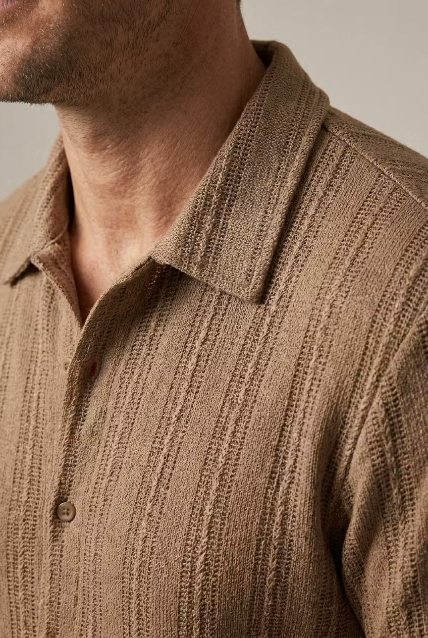 Riviera Open Knit Resort Shirt