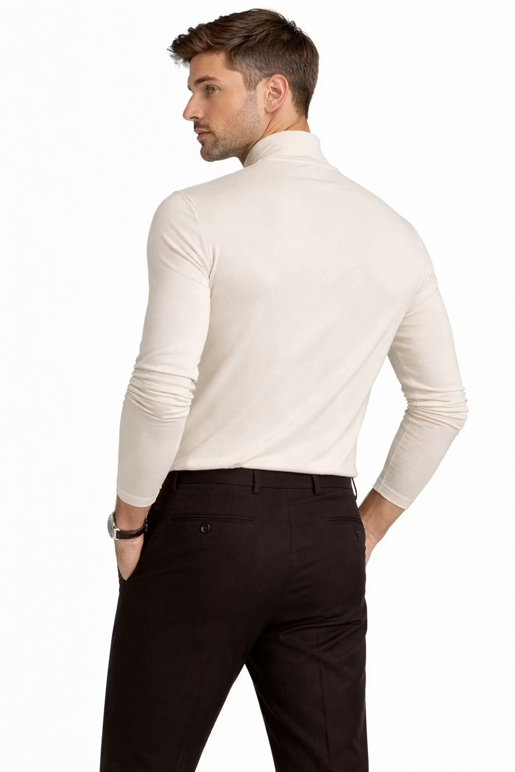 Men’s Long Sleeve Mock Neck Top