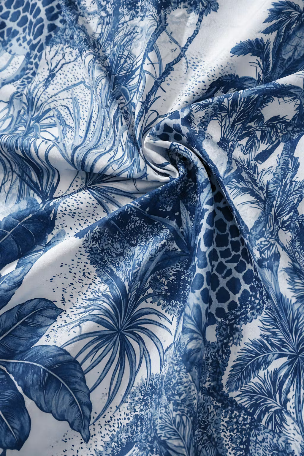 Safari Scenic Print Camp Collar Shirt