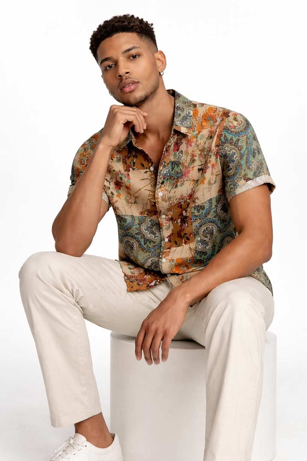 Nomad Patch Lyocell Print Shirt