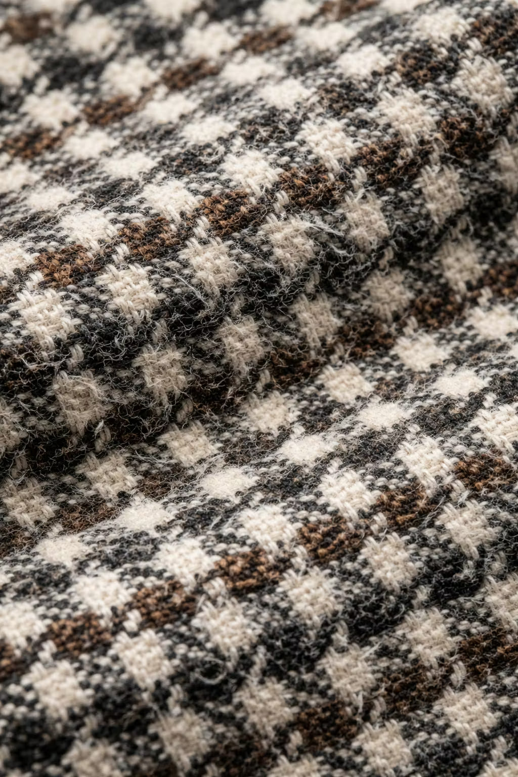 Textured Check Button Shirt Jacket