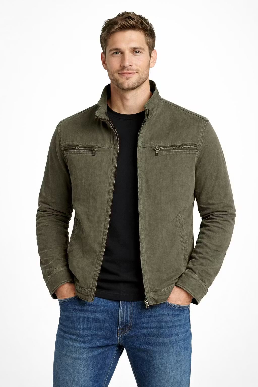 Atlas Cotton Zip Jacket