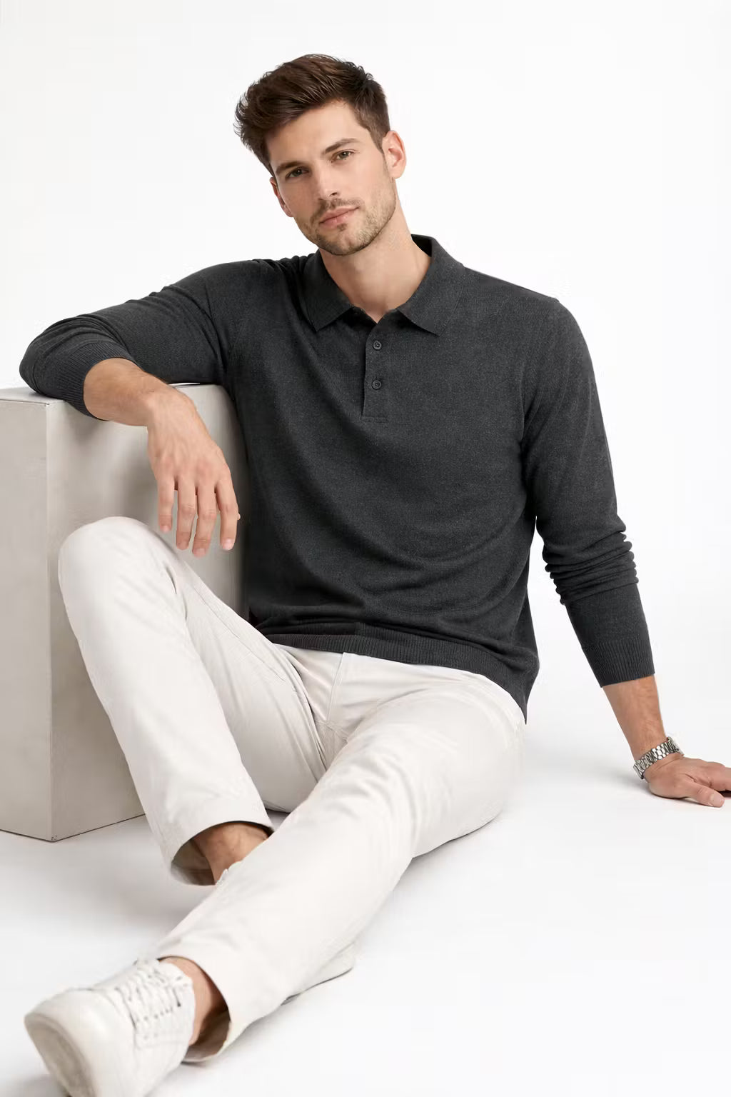 Montclair Knit Polo Sweater