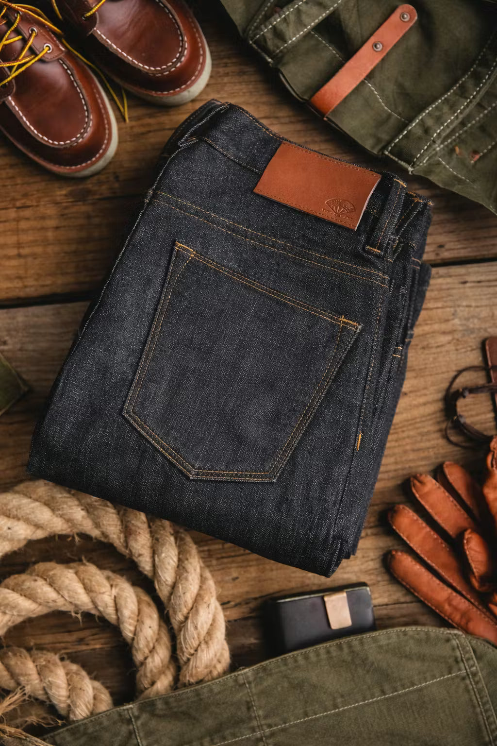 Raw Indigo Slim Straight Denim Pant