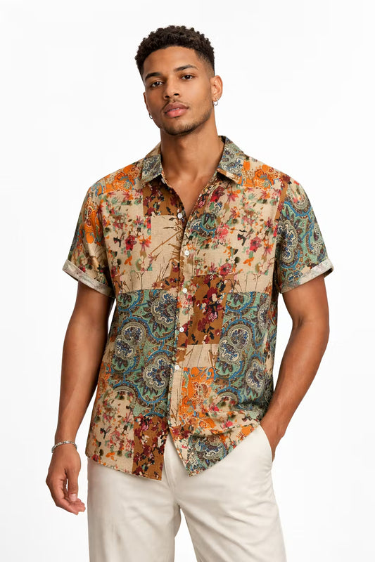 Nomad Patch Lyocell Print Shirt