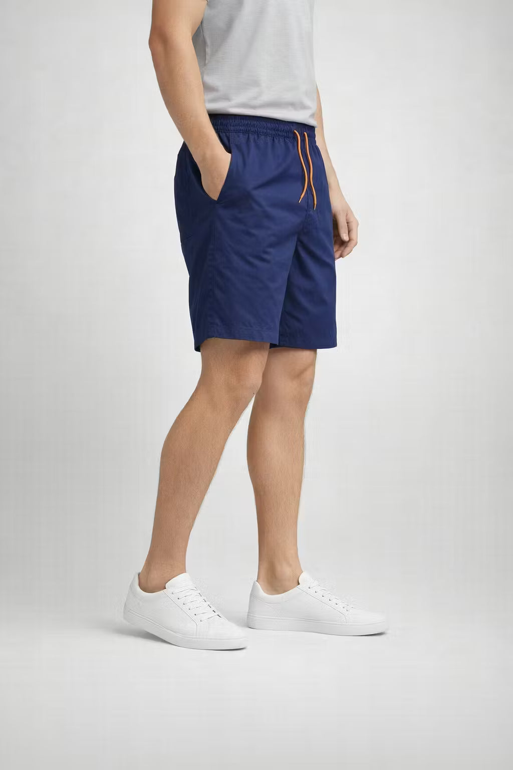 Elastic Drawstring Nylon Shorts
