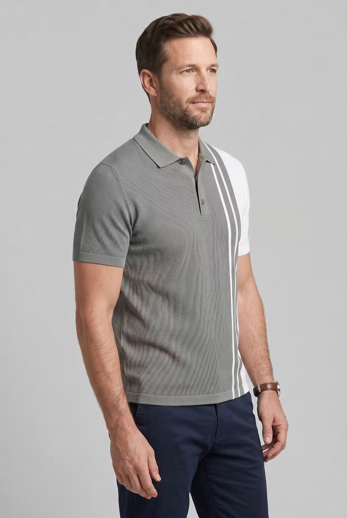 Sutton Stripe Golf Polo