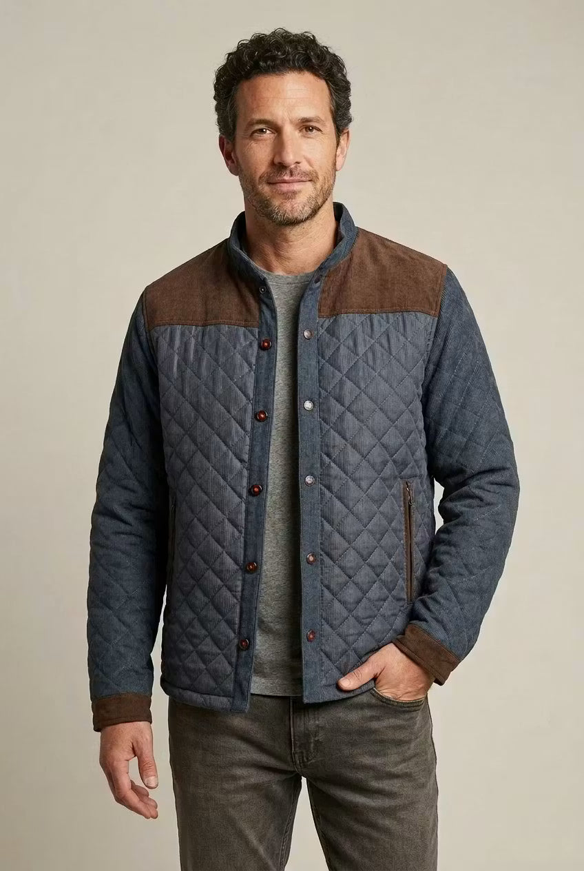 Heritage Quilted Stand Collar Jacket