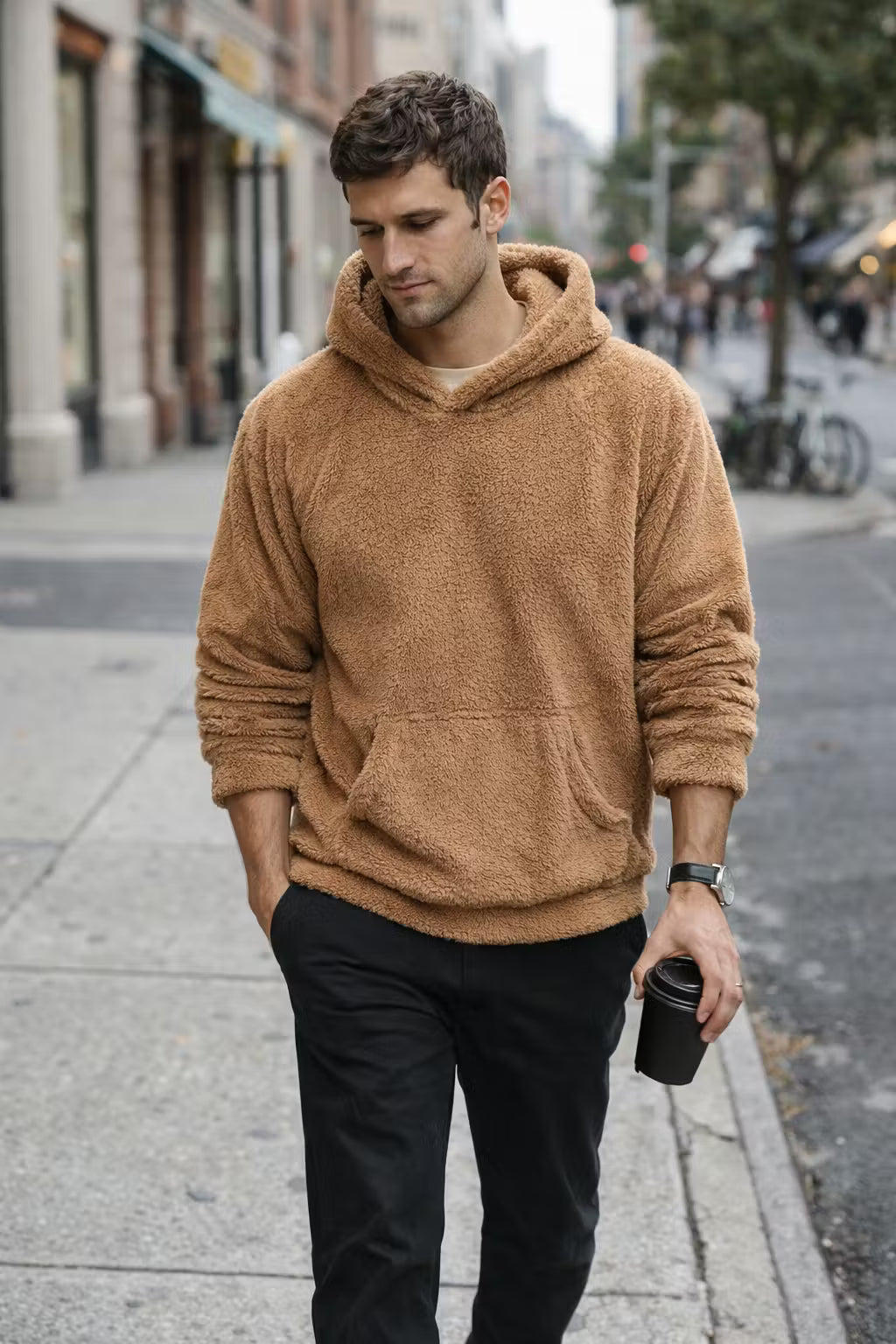 Plush Fleece Pullover Hoodie