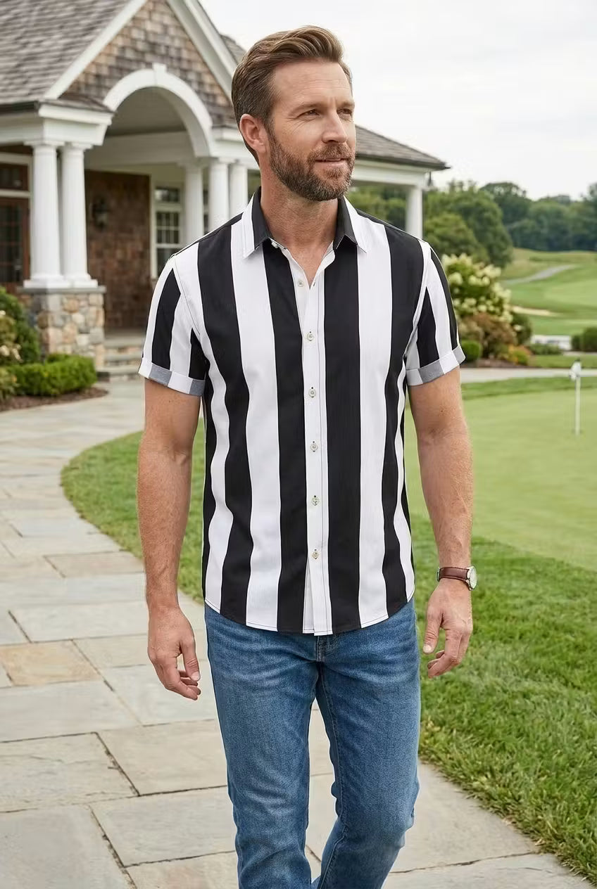 Monroe Stripe Resort Shirt