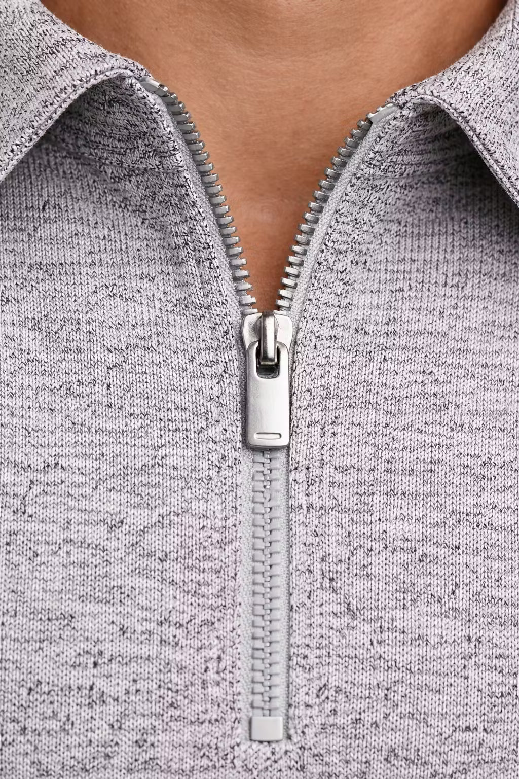 Easton Textured Zip Polo