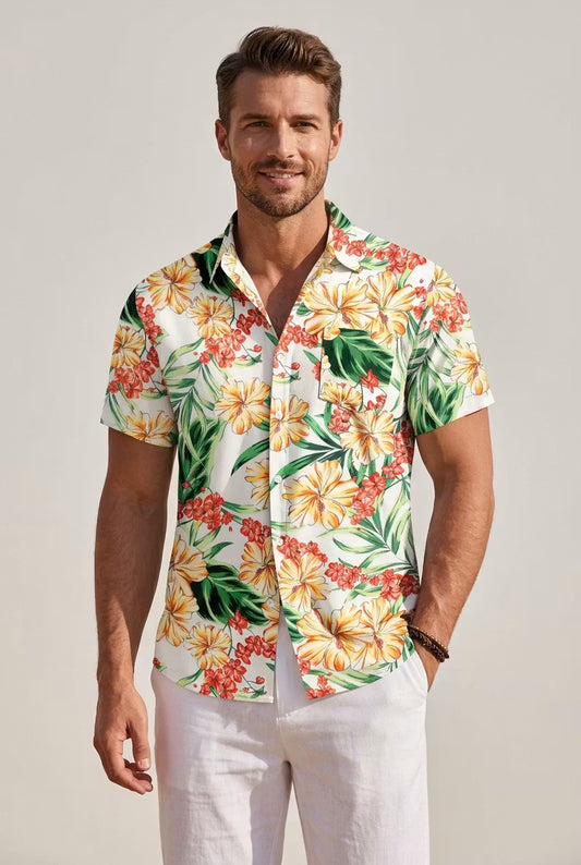 Camisa resort floral Sunhaven