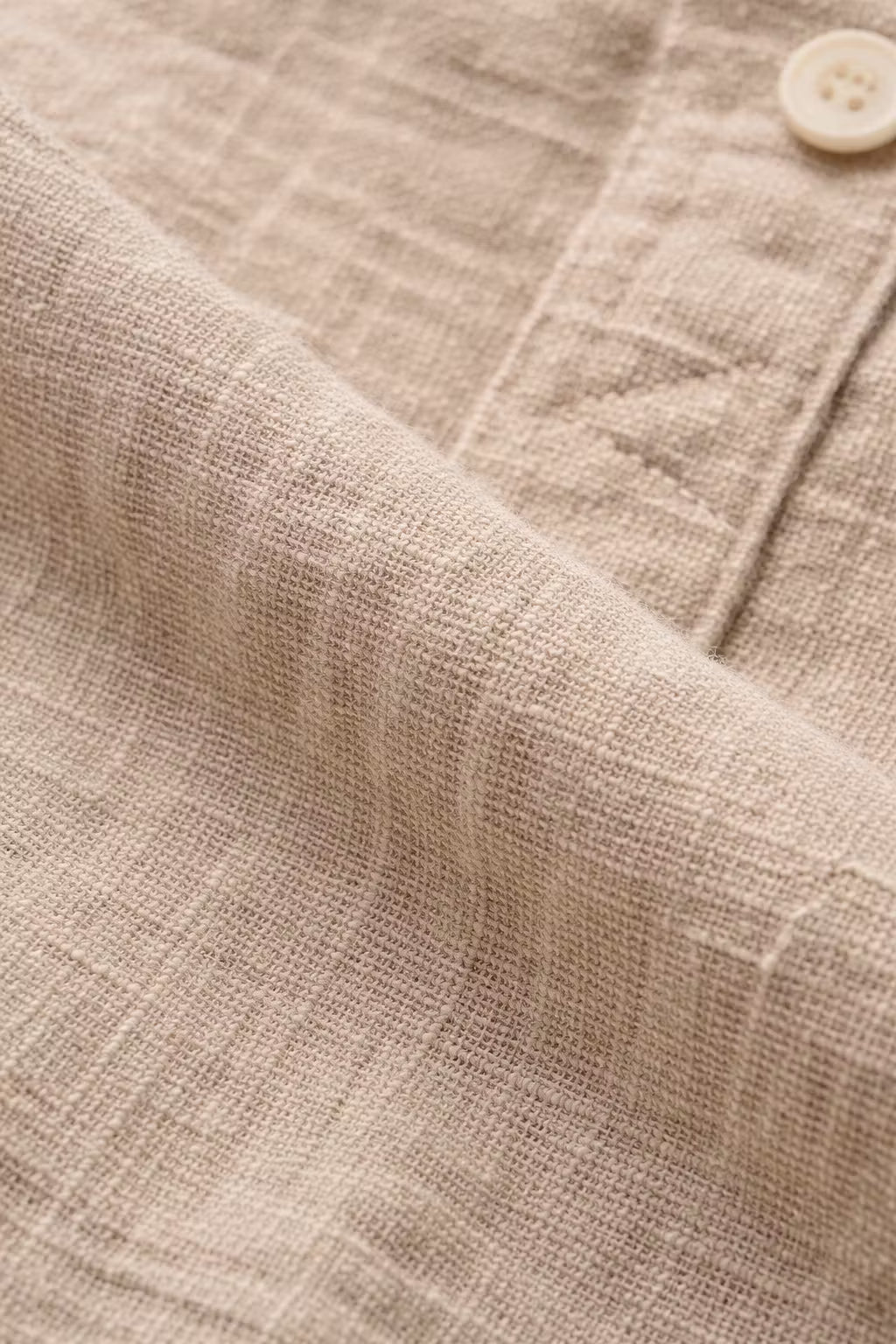 Men’s Linen Home Lounge Henley Shirt