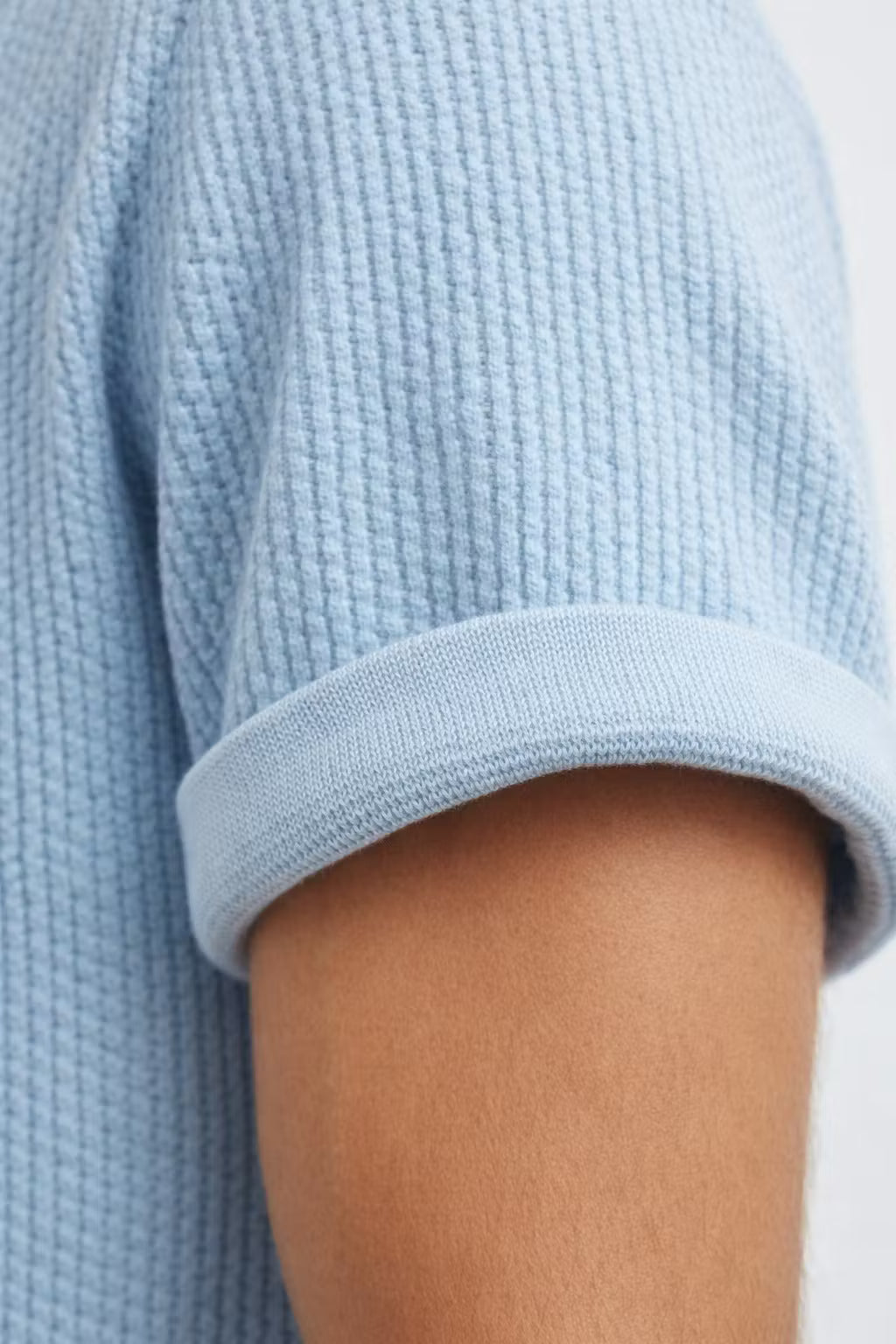 Textured Knit Crewneck Tee