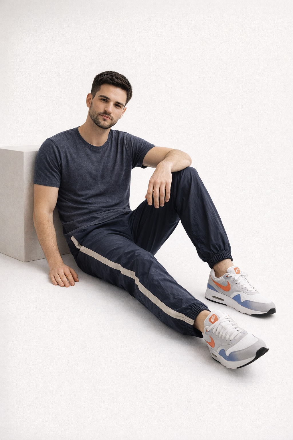 Thin Contrast Stripe Casual Sports Pants