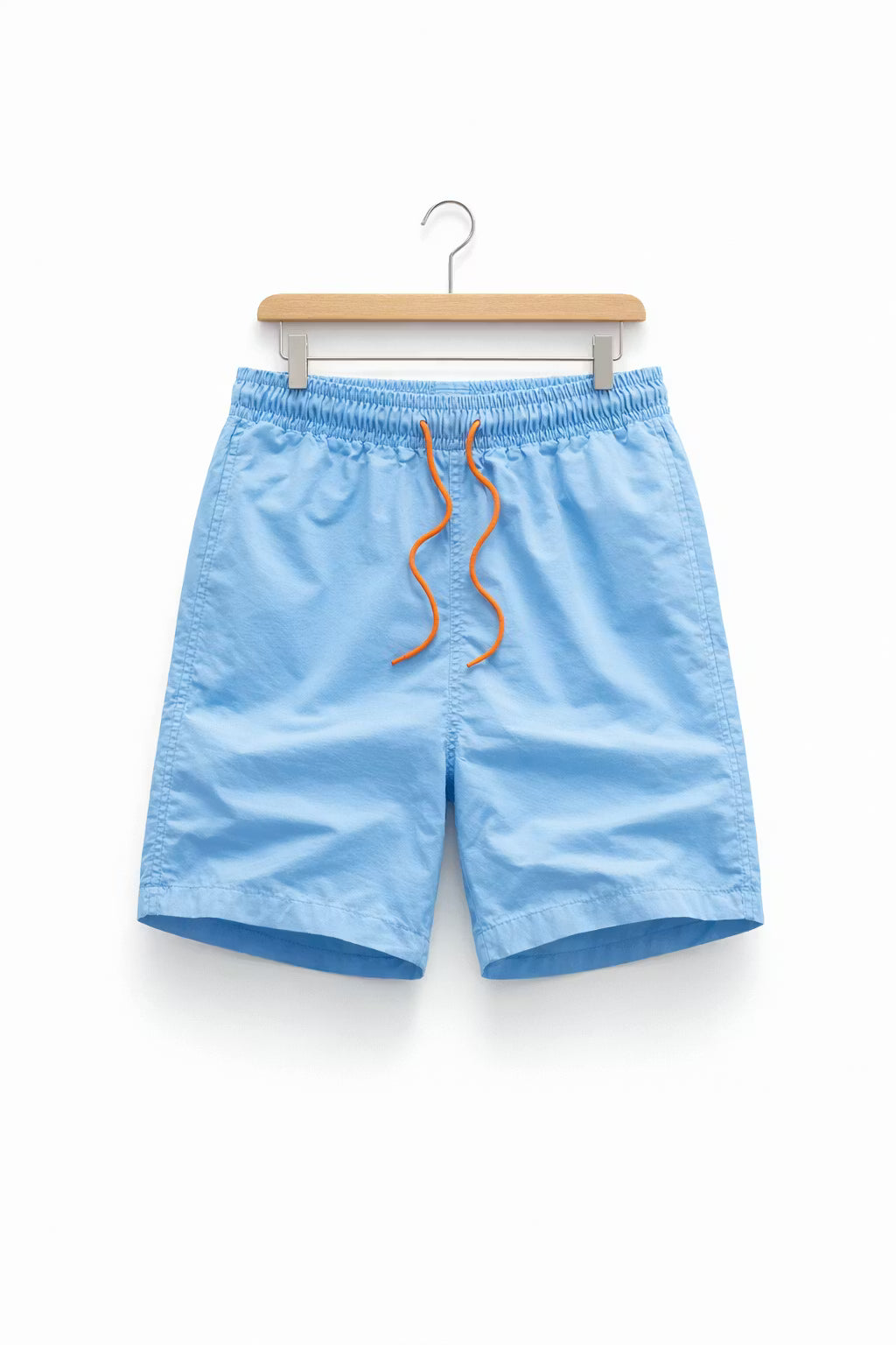 Elastic Drawstring Nylon Shorts