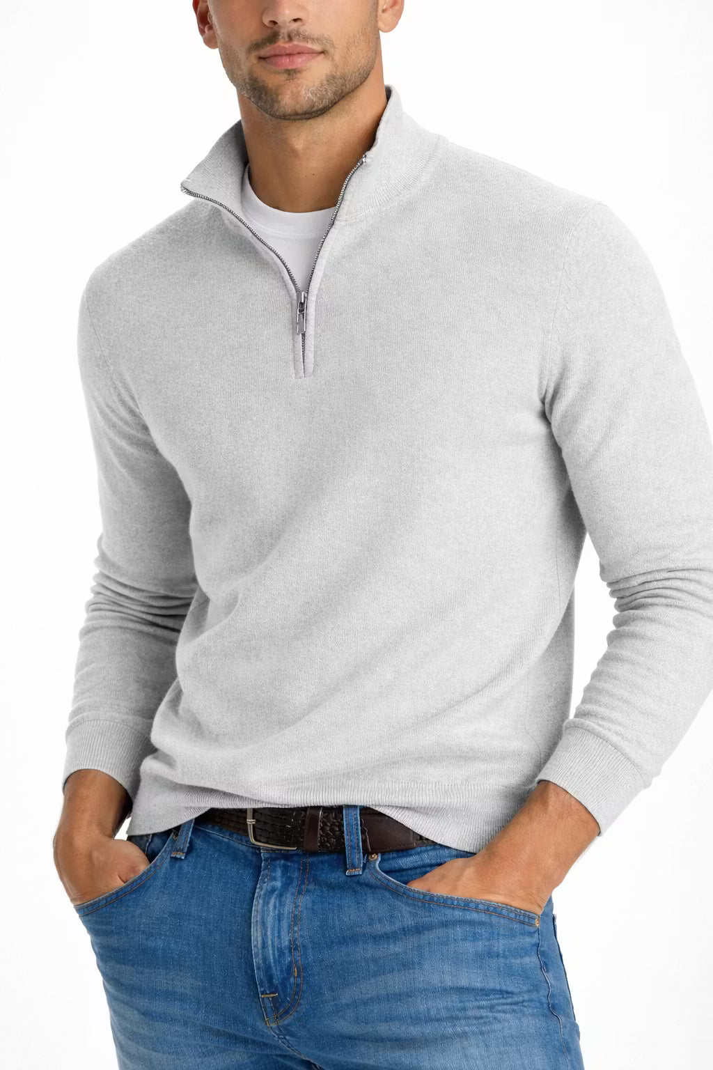 Half-Zip Knit Pullover