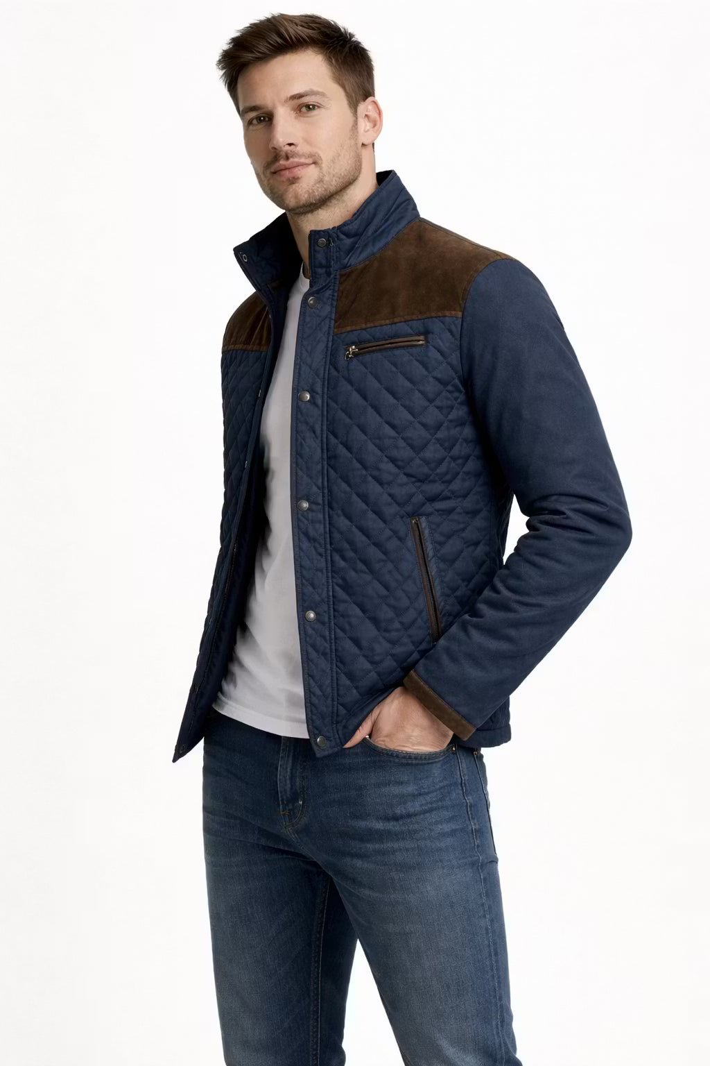 Heritage Quilted Stand Collar Jacket