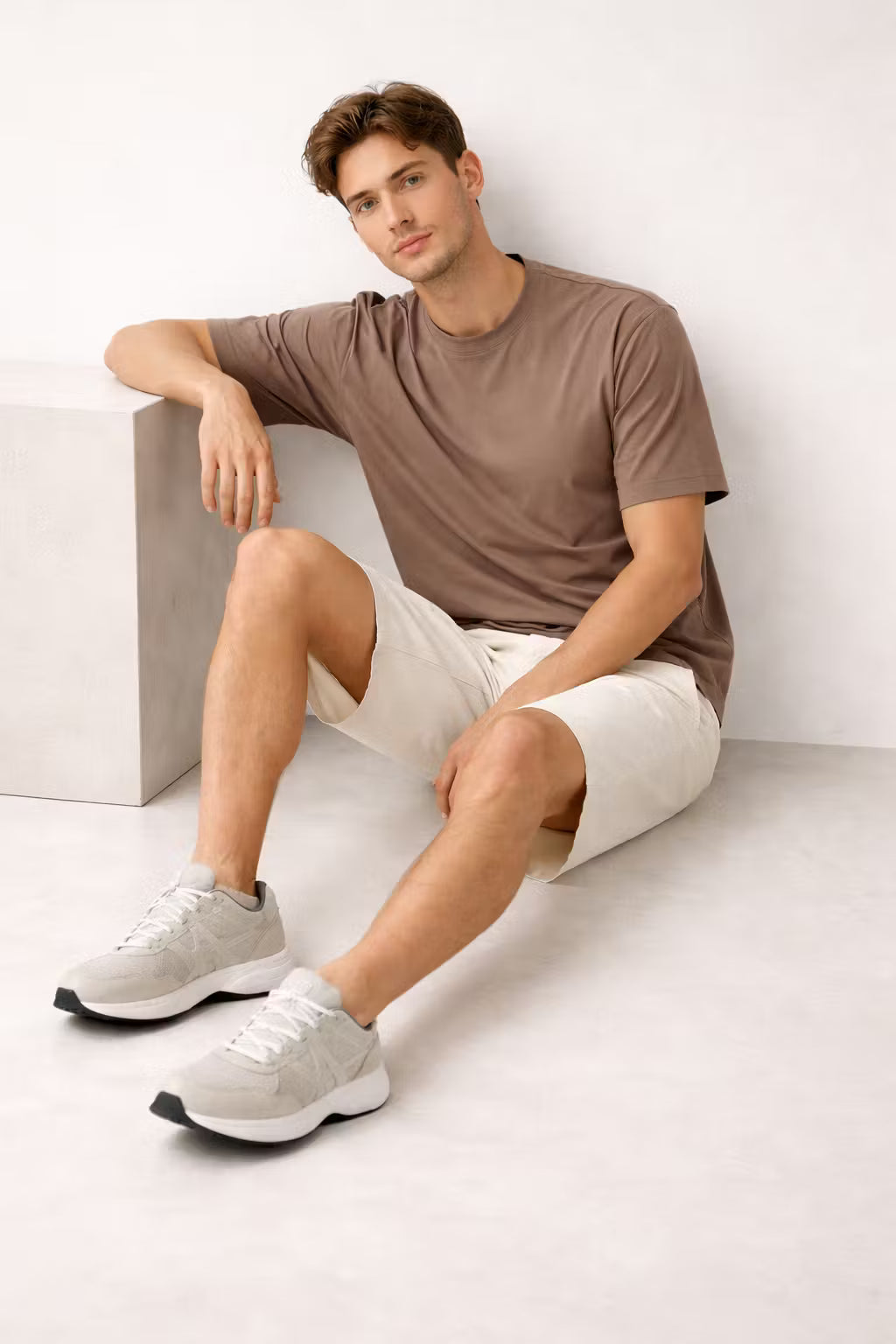 White Wide Leg Denim Jorts
