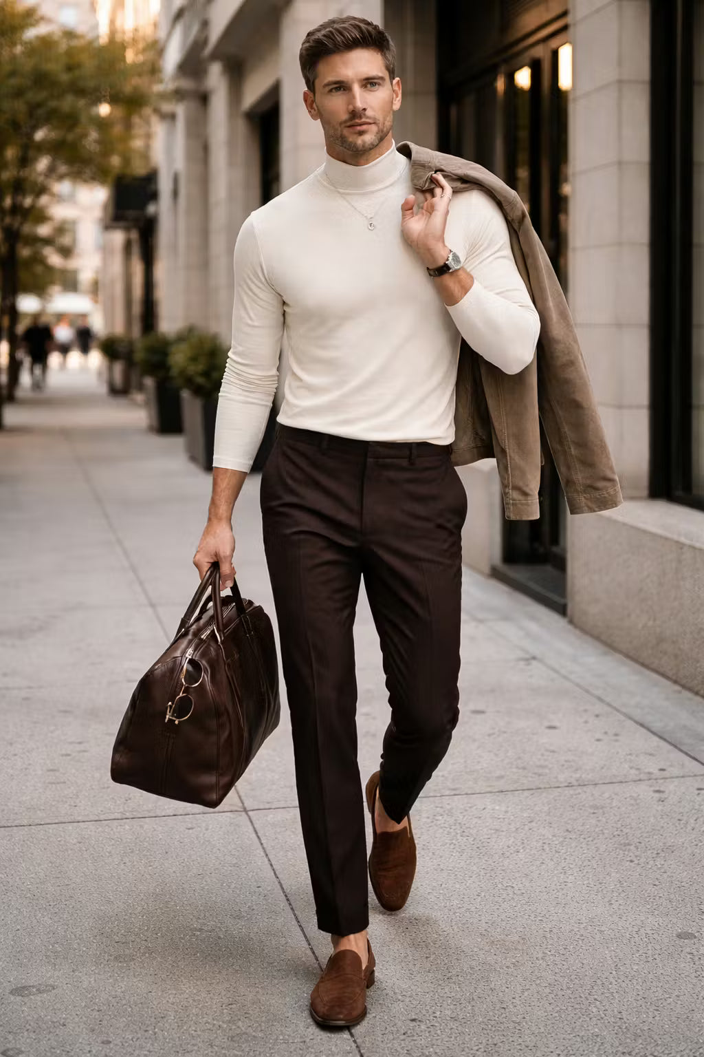 Men’s Long Sleeve Mock Neck Top